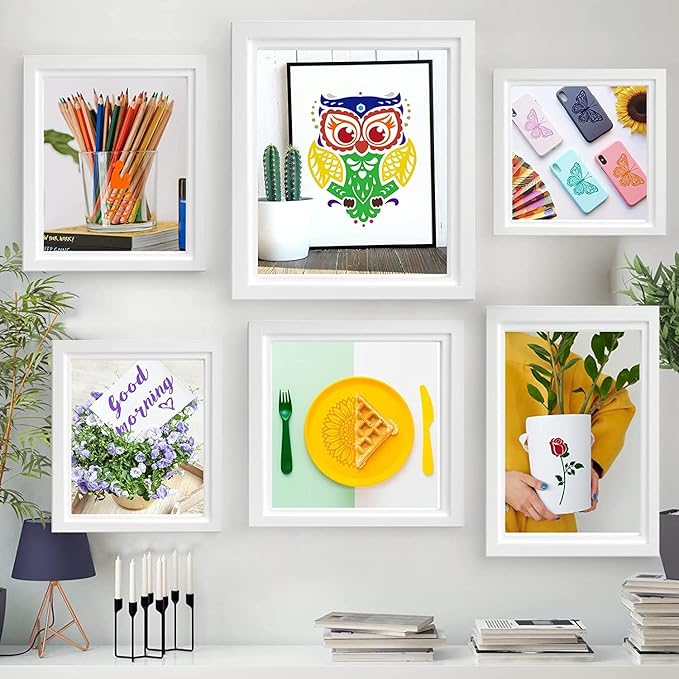 HTVRONT Permanent Vinyl for Cutting Machine - 80 Pack Permanent Adhesive Vinyl Sheets, 45 Assorted Colors Permanent Bundle, Silhouette, Cameo Cutters, Signs, Scrapbooking, Craft