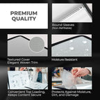 Dunwell 12x18 Art Portfolio Binder with Mounting Paper (Silver), Large Portfolio Folder for Artwork Storage, 24 Clear Sleeves Display 48 Pages, Acid-Free Poly 12 x 18 Presentation Book