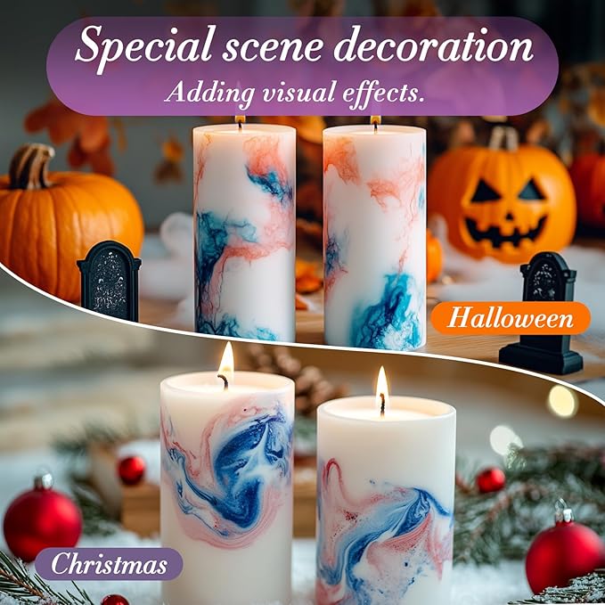 Sukh Candle Sand and Wicks - 430G(0.94lb) Sand Candles with Wicks Green, White, Pink, Blue, Purple Refillable Candle for Weddings, Parties