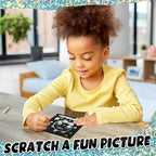 ZMLM 165 Rainbow Scratch Paper Art Crafts Mini Notes Kids Gifts 4 5 6 7 8 9 10 Years Old Girls Boys Students Teens Classroom Prizes School Supplies Birthday Party Travel Toy Activity (Silver)