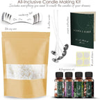 Hearth & Harbor Organic Soy Candle Wax for Candle Making, 2 lbs Natural Candles Making Supplies, Beeswax-Free, Paraffin-Free, Pure Soy Wax Flakes Perfect for Candles, Tealights and Melts