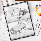 Dunwell 12x18 Art Portfolio Binder with Mounting Paper (Silver), Large Portfolio Folder for Artwork Storage, 24 Clear Sleeves Display 48 Pages, Acid-Free Poly 12 x 18 Presentation Book