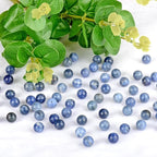 10mm 100pcs Natural Stone Beads Sodalite Round Genuine Stone Beading Loose Gemstone Hole Size 1mm DIY Charm Smooth Beads for Bracelet Necklace Earrings (Sodalite 10mm)