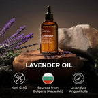 Gya Labs Lavender Essential Oil - 4 Fl Oz - for Hair, Skin, Diffuser, Aromatherapy & DIY Candle Making Scent