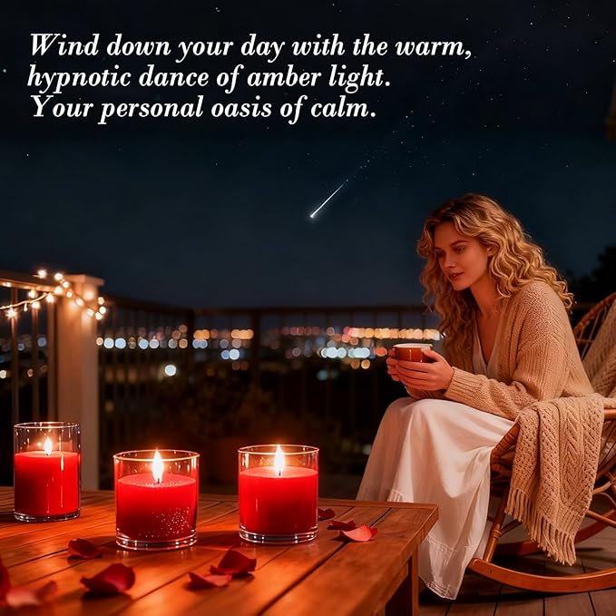 Aufien Candle Sand with Wicks, 21.4 Oz Pearled Candle, DIY Bead Powder Sand Wax Making kit Refillable Non Toxic for Handmade, Wedding and Halloween Christmas Decorations Red Unscented