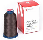Richword Selected Black Embroidery Thread 4000M(4374Y) 40WT Polyester Thread 100 Colors Selected for Commercial Multi Needles and Single Needle Embroidery Machine 0415