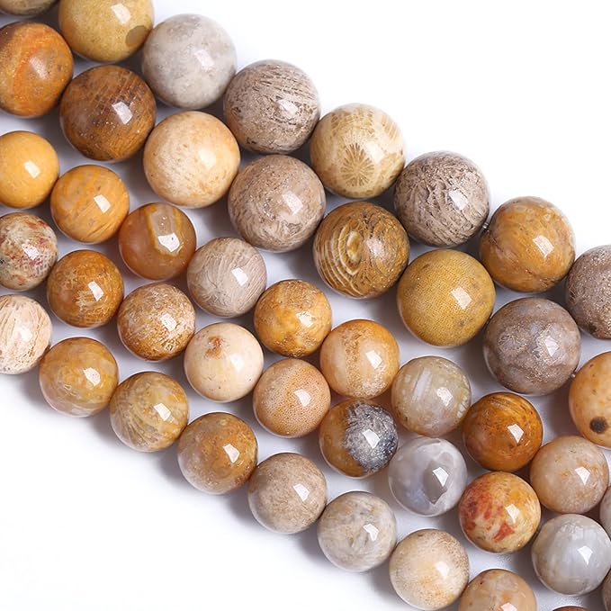 12MM 32PCS Natural Stone Coral Jade Chrysanthemum Beads for Jewelry Making DIY Bracelet