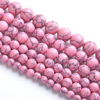 8MM 46PCS Pink Turquoise Spacer Loose Beads for Jewelry Making DIY Bracelet Necklace