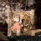 6 Small Scrapbook Sticker Books for Scrapbooking, 180 Sheets Retro Brick Wall Collage Materials- Paper PET Washi Stickers for Journaling, Junk Journal Supplies, Collage, Crafts