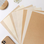 LewuwoPoing 30 Sheets Textured Art Paper Assorted Set 5.8x8.3 Inch A5 Mixed Special Craft Paper for Scrapbooking Junk Journaling Supplies dialy Plan Gift Card Embellishments Work (Beige)