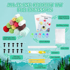 5PCS Crochet Kit for Beginners, Knitting Kit with Step-by-Step Video Tutorials, Beginner Crochet Kit for Adults with Easy Peasy Yarn, Crochet Animal Kit for Beginners Kids,5 Fruite Turtles (40%+ Yarn)