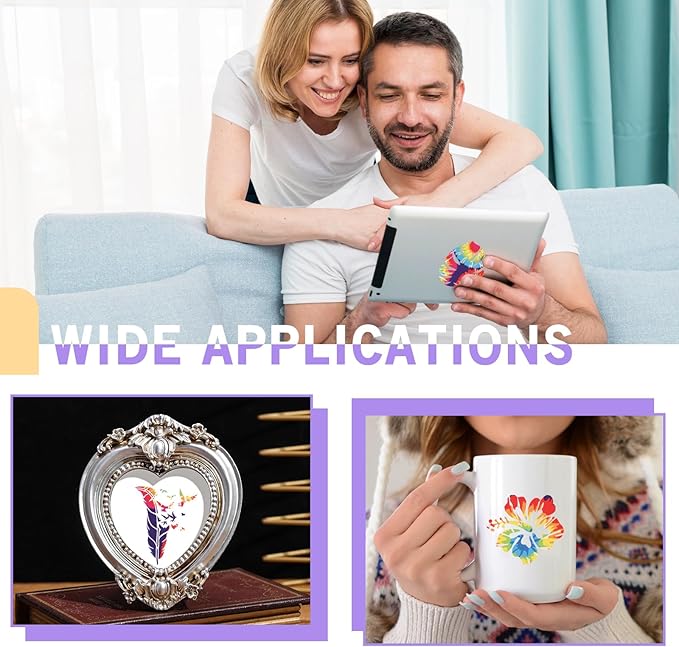 Tintnut Permanent Vinyl Tie Dye Roll - 12 inch x 5ft, Small Gradient Swirl Pattern Adhesive Vinyl Sheets for Decor Sticker Compatible with Cricut, Silhouette, Cameo Cutters