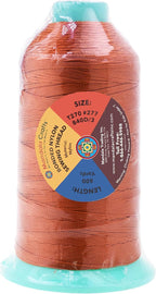 Mandala Crafts Bonded Nylon Thread Burnt Orange Heavy Duty Sewing Threads - 800 YDs Size 277 840D T270 Tex 270 Thread for Leather Jeans Weaving Outdoor Marine Upholstery Threads
