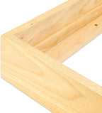 Ampersand Floaterframe Readymade Frame for Flat and 1 1/2" Deep Wood Panel and Canvas Artwork, Paintings, Prints, and More, 6"x6", Maple Thin