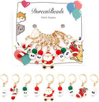 DoreenBeads Stitch Markers for Crocheting and Knitting, Alloy Enamel Crochet Marker Crochet Gifts for Knitting Weaving Sewing Accessories Quilting Jewelry Making