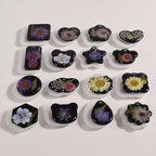 16 Pack Pendant Mold Earring Mold Rectangle Pendant - Resin Casting Silicone Molds for Home Decor & Candle Making Wave Spiral Mold