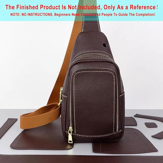 RIVEENY Sling Bag Acrylic Template,Leather Pattern Acrylic Leather Templates for Capacity Crossbody Backpack Casual Motorcycle Chest Bag for Men's