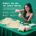 FAIRYELF Candle Making Kit with Wax Melter, Complete Candle Making Supplies, Soy Candle Wax Kit for Kids, Beginners, Adults, Including Electronic Stove, Soy Wax, Melting Pot, Rich Scents and Dyes