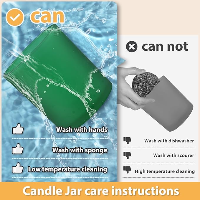 SHOWIN 14 OZ Thick Candle Jars for Making Candles 12 Pcs, 3 Wick Empty Jars with Wood Lids for Candle Making, Sample Container, Frosted Green