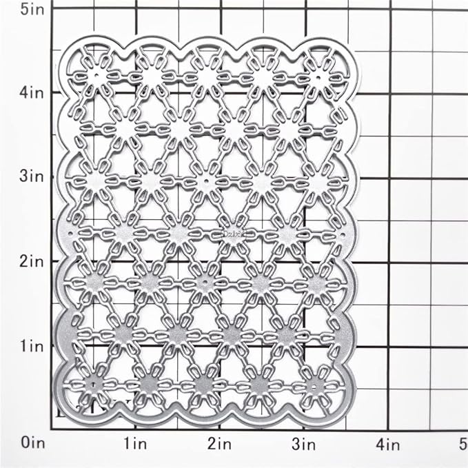 DzIxY Flower Grid Metal Cutting Dies for Card Making Kit Embossing Paper Die Cuts Scrapbook Machine Stencils Storage Pockets Supplies