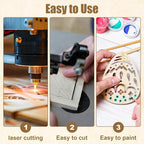 10 Pack 12 x 12 x 1/8 Inch Baltic Birch Plywood 6mm Baltic Wood Sheet, Baltic Birch Sheets for Cricut Maker, Architectural Models, Drawing Painting, Engraving Wood Burning Laser