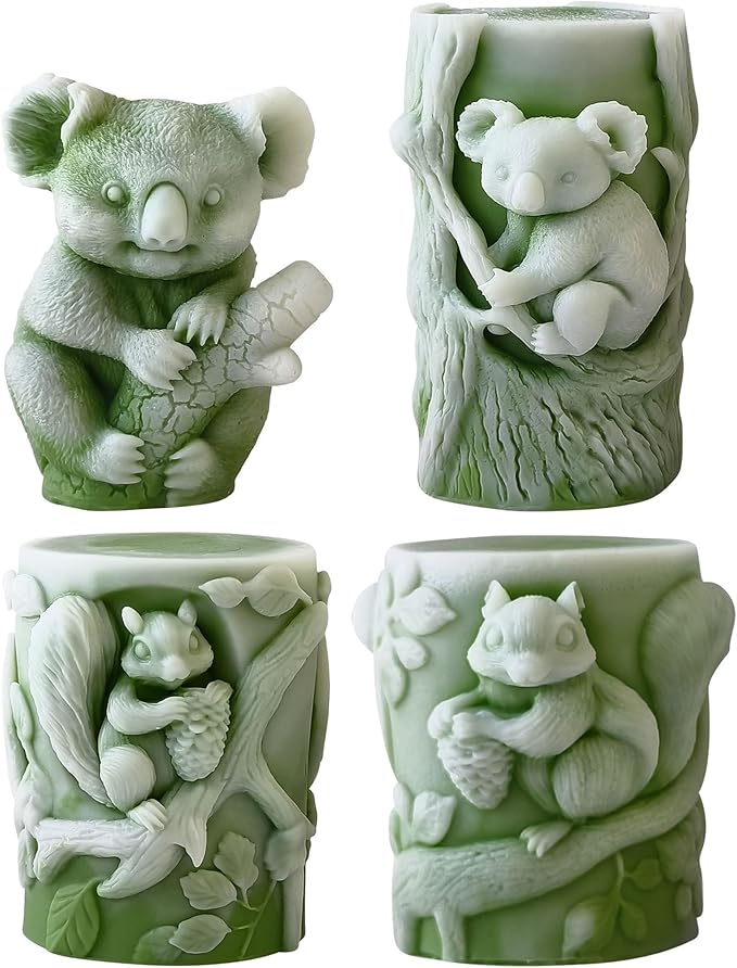 Animal Molds Animal Resin Mold - Resin Casting Silicone Molds for Home Decor & Candle Making Wave Spiral Mold