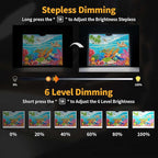 Rechargeable A3 Light Pad With Padded Case For Diamond Painting,Tracing Light Box with Stand/Clip/Magnet,3 Colors and 6 Levels of Brightness light board for Artists,Drawing,Sketching,Animation,Tracing