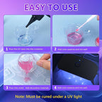 KISREL UV Resin Jewelry Making Kit - 100g Crystal Clear UV Resin and Jewelry Molds, Fast Curing for Keychains, Earring Making, DIY Craft Decorations