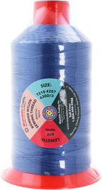 Mandala Crafts Bonded Nylon Thread Denim Heavy Duty Sewing Threads - 800 YDs Size 207 630D T210 Tex 210 Thread for Leather Jeans Weaving Outdoor Marine Upholstery Threads
