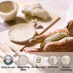 Old Potters Air Dry Modeling Clay, 25 lbs, All Natural Modeling Clay. Ideal for Beginners and Advanced Sculptors. 25 lbs.