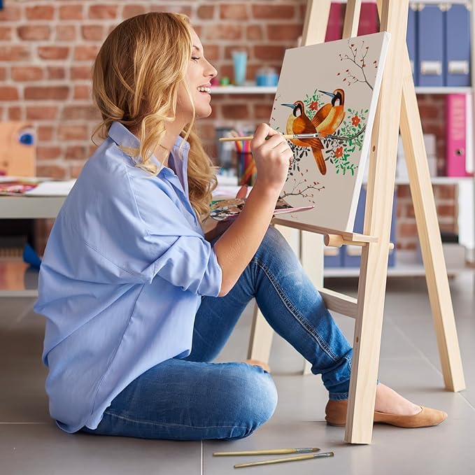 Rembrandt Series I - 6pc Travel Watercolor Brushes Set, Kolinsky Sable Performance Hair, Designed for Watercolors & Versatile in Gouache, Oil - Premium Art & Travel Kit