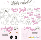 kullaloo Memory Bear Sewing Pattern – Stuffed Teddy Bear Plush Toy with Removable Collar, Shirt & Jacket | Memorial Bear Template with QR Video Tutorials, PES & SVG Files | Designed in Canada