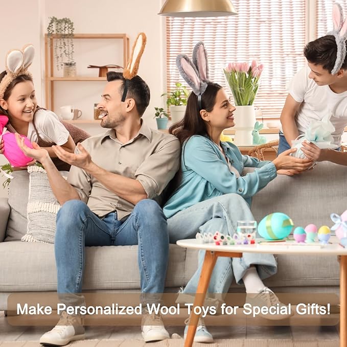 uxcell 3.53oz Wool Roving Yarn, Needle Felting Wool Fiber DIY Craft Needle Wet Felting Supplies for Blending Weaving Handcrafts, Red Coffee