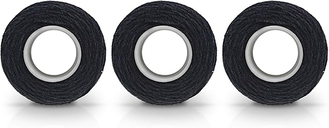 Ryalan UV Resistant High Strength Polyester Thread for Upholstery, Outdoor Market, Drapery, Beading, Purses, Leather, Hair Weave Bundles, Hair Extensions, Wig DIY Project 3 Rolls (3 Thread, Black)