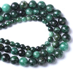 6mm 59pcs Natural Green Emerald Mica Crystal Gemstone Beads for Jewelry Making DIY Bracelet