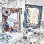 Vintage Photo Frame Scrapbook Cardstock Paper for Junk Journal Collage Card Making Embellishment Retro Art DIY Crafts Decoration (AXMK-S6)