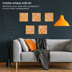 ARTEZA Stretched Canvas, 8 x 8 Inches, Pack of 12, Blank White Square Canvas for Painting for Acrylic, Oil and Gouache Paints