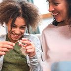 Crochet Tension Ring, Lefties & Righties Yarn Tension Control, Adjustable Companion Ring, Birthday Gifts For Friend, Sister, Mom, Aunt, Grandma, Knitters (Size 7-10, Pink)