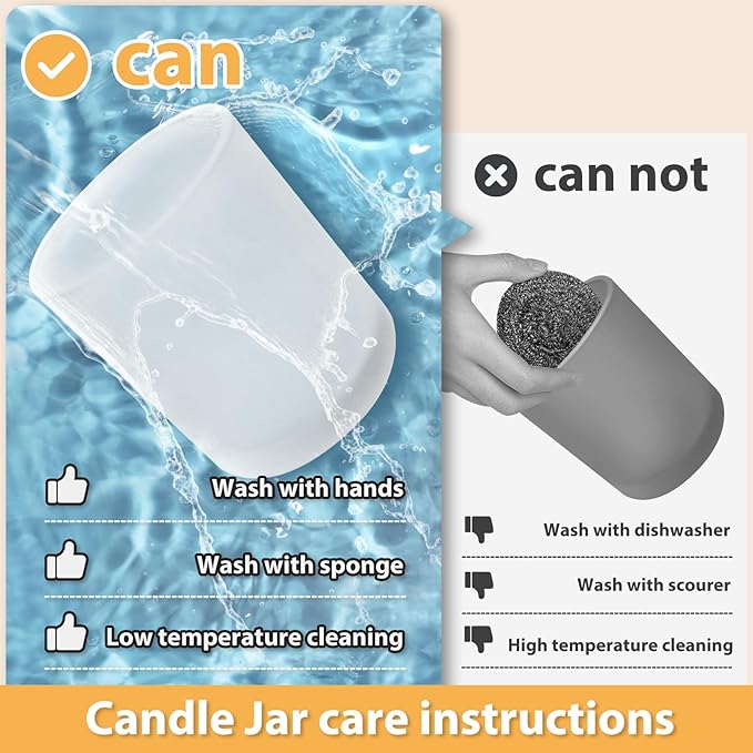 10 OZ Thick Candle Jars for Making Candles 15 Pcs, Empty Jars with Wood Lids for Candle Making, Sample Container, Frosted Yellow