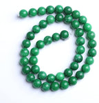 90PCS 8MM Natural Stone Green Cloudy Jade Spacer Loose Beads for Jewelry Making DIY Bracelet Necklace
