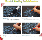 Scratch Art Book for Adults-Landmark Building Scratch Art|Scratch Painting Paper Craft Kit|Creative Foil Engraving Art Set|Scratch City Series Books for Travel Lovers,Craft Lovers(New City 1)