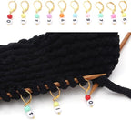 DoreenBeads Stitch Markers for Crocheting and Knitting, Alloy Enamel Crochet Marker Crochet Gifts for Knitting Weaving Sewing Accessories Quilting Jewelry Making