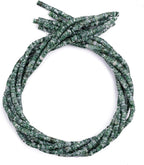 Natural African Jade Spacer Beads Caps Loose Semi Gemstone for Beading Jewelry Making 4mmx2mm 38cm