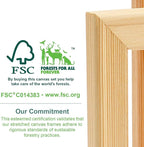 AUREUO Mini Magnetic Stretched Canvas 2.5x2.5 Inch / 24 Pack - Small Square Wrapped Canvas Board with Magnet Back, Art Gift Set Tiny Framed Bulk Pack Canvases for Acrylic Painting & Craft