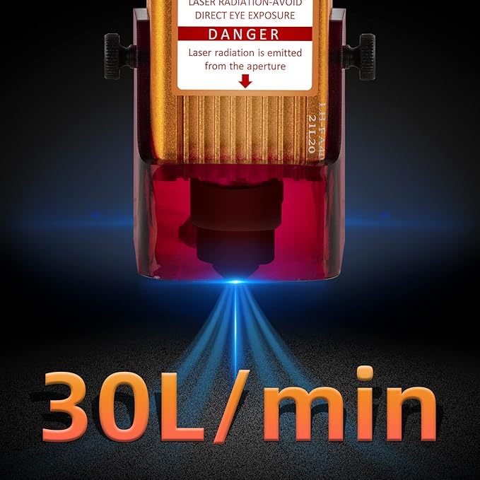 FoxAlien AP30A Portable Air Assist Pump 30L/min Adjustable Air Volume for CNC Engraving Machines