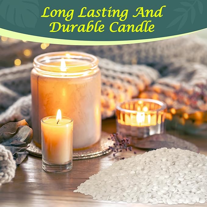 SWIGRANCE Soy Wax Pellets 5LBS / 2.27kg, Natural Soy Candle Wax Candle Making Supplies, for Making Pillars, Container and Molded Candles, Cire de SOJA