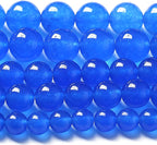 4MM Natural Purplish Blue Chalcedony Stone Beads Crystal Energy Round Loose Beads for Jewelry Making Bracelet 180pcs 2 Strands 32"