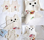 ilauke 4 x 3000 Yards Serger Thread Spools Black Polyester Sewing Threads Overlock Cone