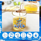 10 Pcs Hanukkah Glass Candle Jars Empty Containers Bulk 7 oz Chanukah Menorah Star David Dreidel Glass Jars with Cork Lids Tins for Candle Making Storing Biscuits Party Favors