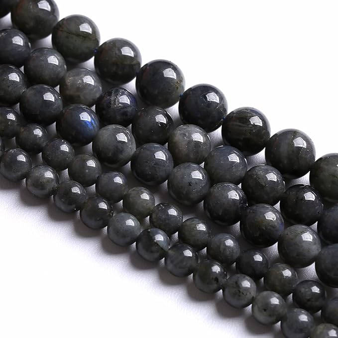 4MM 88PCS Natural Stone Black Labradorite Beads Crystal Loose Beads for Jewelry Making DIY Bracelet